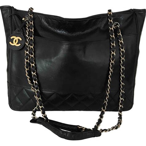 vintage chanel chain tote bag|vintage chanel bags 1970s.